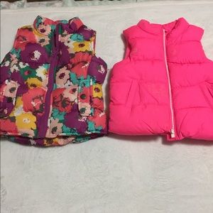Puff Vest 1 old Navy  1 Cherokee